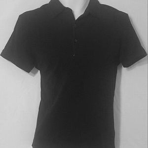 H & M - Small Black Stretch Casual Men's Polo